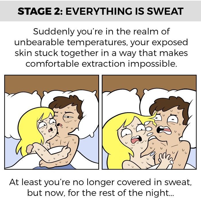 pardonmewhileipanic:  revyspite:  pr1nceshawn:  The  Stages Of Sleeping With Your