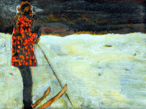 Girl on Skis   -  Peter Doig  1997British b.1959-