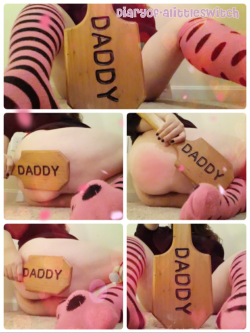 Diaryof-Alittleswitch:  Used The Daddy Paddle This Morning For Being A Good “Bad