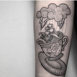 prettysimpletattoos:   by Fin Tattoo 