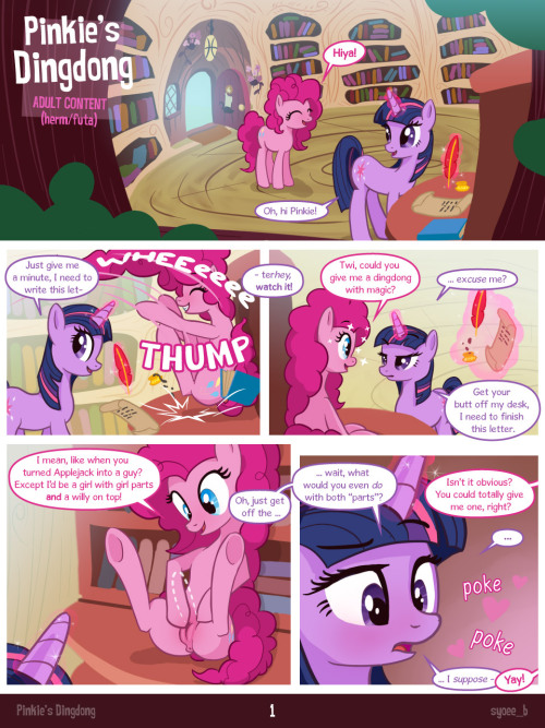 atthefrozenhorizon:  syoeeb:  “Pinkie’s Dingdong” (all pages) here’s all the pages in one post. ^^  Yes. All of my yes.
