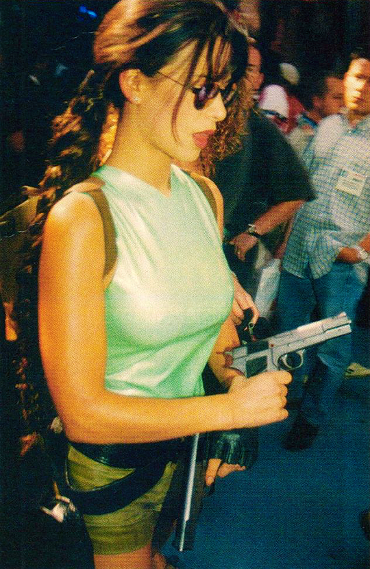 laracroftdaily:
“Rhona Mitra as Lara Croft at E3 1997
”