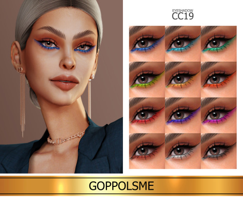 GPME-GOLD Eyeshadow CC 19Download at GOPPOLSME patreon ( No ad )Access to Exclusive GOPPOLSME Patreo