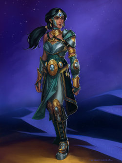 princessesfanarts:Armored Princess Jasmine