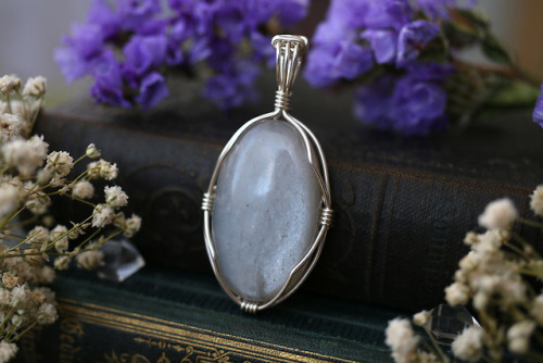 Beautiful labradorite and moonstone pendants in sterling silver handmade by me.Available at my Etsy 