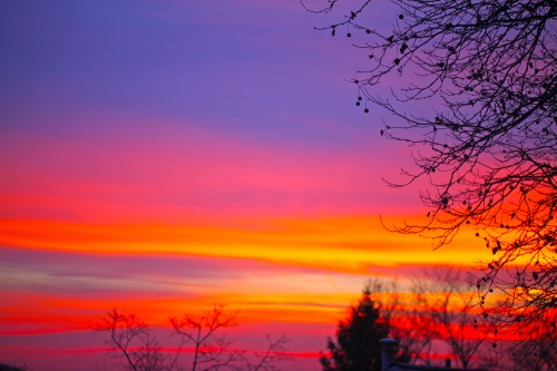 olenkoskitchen: Happy Winter Solstice!  Beautiful Sunset in Tarrytown : ) view from my pat