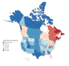 States/Provinces by Median Age