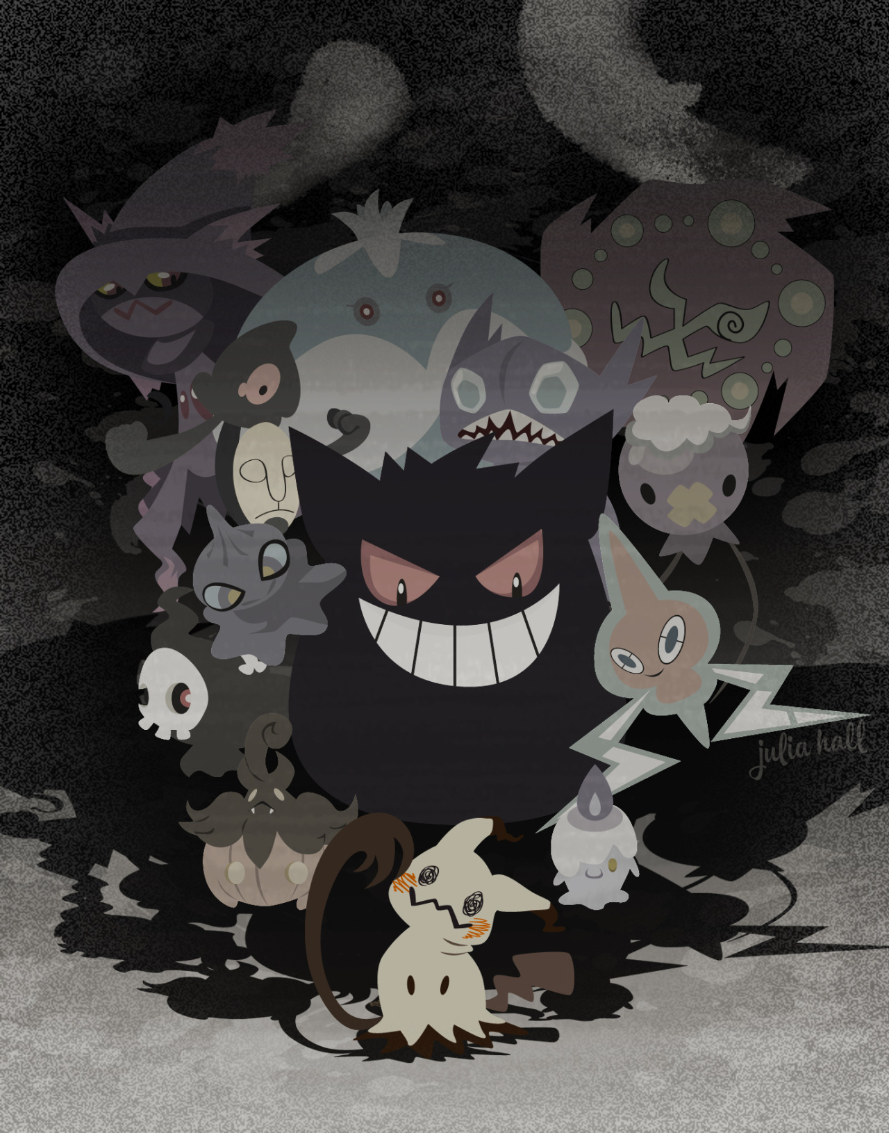 aureliax0:  This is my first Pokemon-themed artwork in foreverrrrr. But once I laid