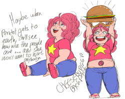ri0tbreaker:  so engine-red has been telling me abt an au idea she had where rose and steven were swapped, and it was good, and very cute, and i’m dead now, and i had to draw it 