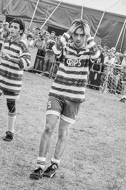 Damon Albarn Playing Football At Phoenix Festival