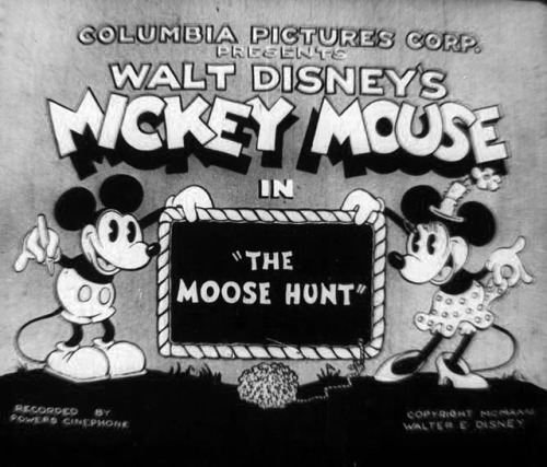 the-disney-elite:Mickey Mouse in ‘The Moose Hunt’ (1931)Walt Disney’s short, The Moose Hunt, was rel