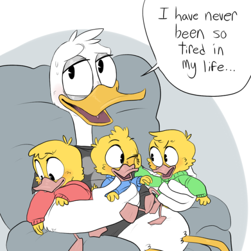 cannibalsharkart: me waking up in a cold sweat: WHAT IF THOSE DUCK KIDS WERE YELLOW AND FLUFFY LIKE 