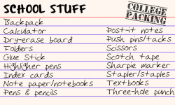postmarq:  College Packing Index Cards: 