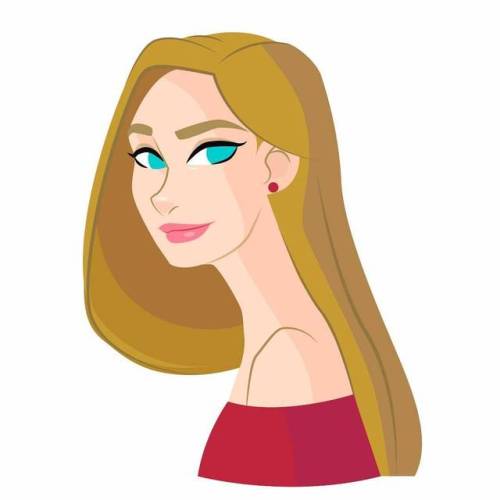 25 minutes. This year I’m using illustrator as if my life depends on it. #girl #pretty #blonde