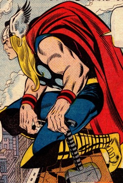 jthenr-comics-vault:  THE MIGHTY THOR #182 (Nov. 1970)Art by John Buscema &amp; Joe Sinnott