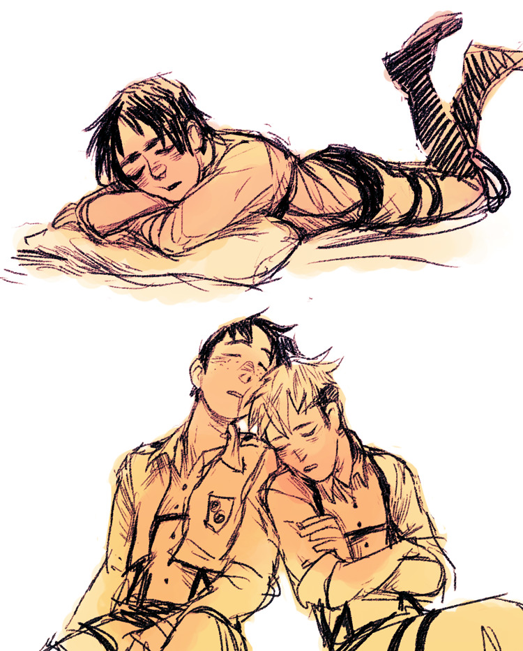 silisboo:   i’m sorry but this series is breaking me i had to draw cuties snoozing
