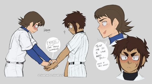 shrimposaurus: Some… uh… self-indulgent Daiya doodles. I just want them to be friends.