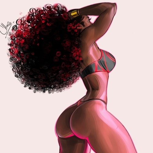 fantasy-scifi-art:  Afro by Cchingo