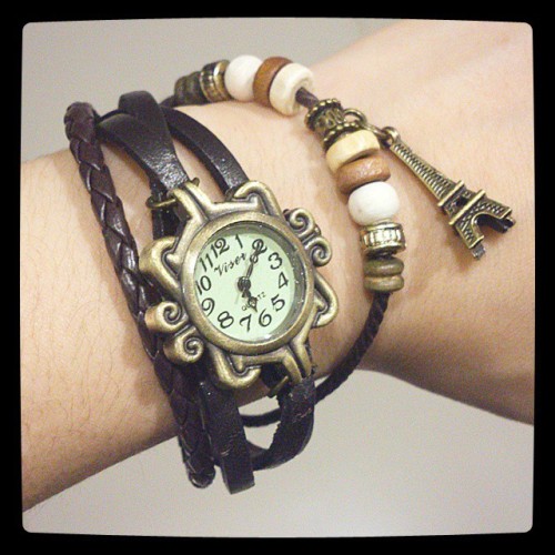 I&rsquo;m #cheap. Online-shopped IDR 30,000 (USD 2.4) watch. It&rsquo;s called #Indian #bracelet #wa