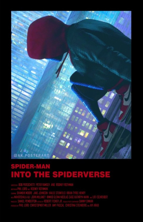 Into the Spider-Verse alternative movie postersDigital poster and full length commentary on my Patre