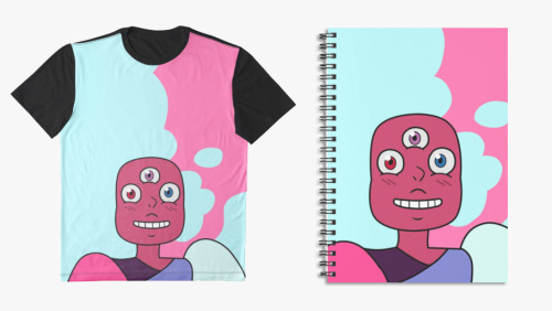 New Redbubble designs. Today’s is Cotton Candy Garnet!