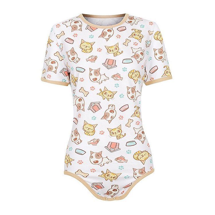 onesiesdownunder:  Puppies &amp; Kittens Snap Crotch Onesie!⠀ ⠀ These will