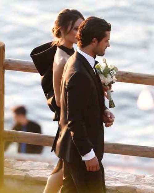 Prince Carl Philip, Princess Sofia, Prince Alexander and Prince Gabriel of Sweden attended the weddi