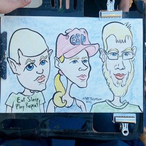 Doing caricatures at Dairy Delight! This porn pictures