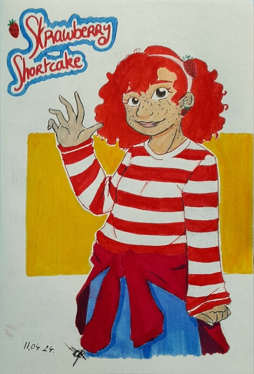 In French, her name is Charlotte aux Fraises which means exactly her actual name BUT Charlotte is also a name so they just call her Charlotte in the series sometimes :D