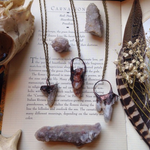 skeletonbonesandflowers:  Working on jewelry for the upcoming craft fair! If you live in MA make sur