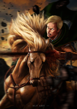 simelaslt:   “ Rage my Soldiers!Scream my Soldiers!Fight my Soldiers!! ”The Battle of Shiganshina,Commander Erwin Smith’s finale against the Beast Titan.Chapter 80: The Nameless Soldiers.