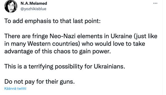 polarcell:polarcell:here are some good tweets by an ukranian artist i followall three tweets are vitally important! I included their name and @ so you can check that this is a real ukranian person yourselves as welladdition!