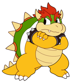 rumwik:   Here is my first attempt at drawing Bowser!   