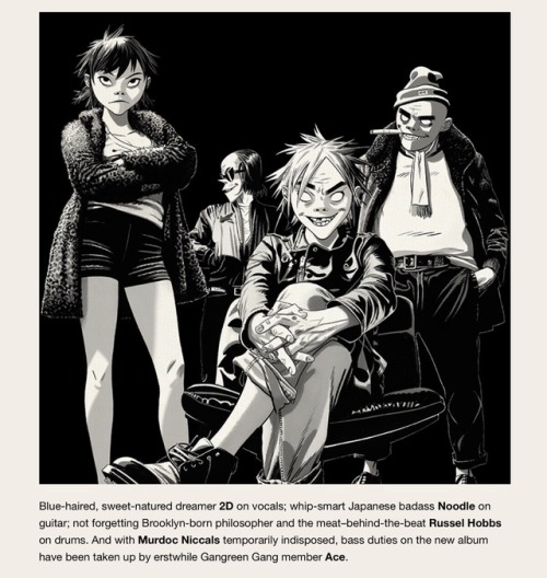atamajakki:where were you when Gorillaz confirmed that it’s no-shit canon their new member is 