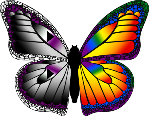 emilylaj:For Pride month, I’ve made some Demisexual/Other butterflies! Demisexual/Lesbian, Dem