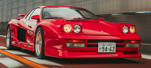 Koenig Ferrari Testarossa Bi-Turbo, 1985. The German tuner’s version of the flat 12 Ferrari added a 