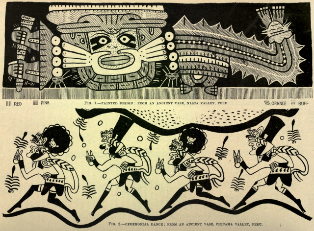 Peruvian vase designs. Man. 1913. Internet Archive