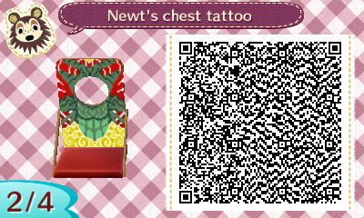 kochokoi:  this took a lot longer than i was expecting oh my god a face cut-out standee for Animal Crossing based on Newt’s chest tattoo in Pacific Rim. ( u v u)* enjoy.  omfg