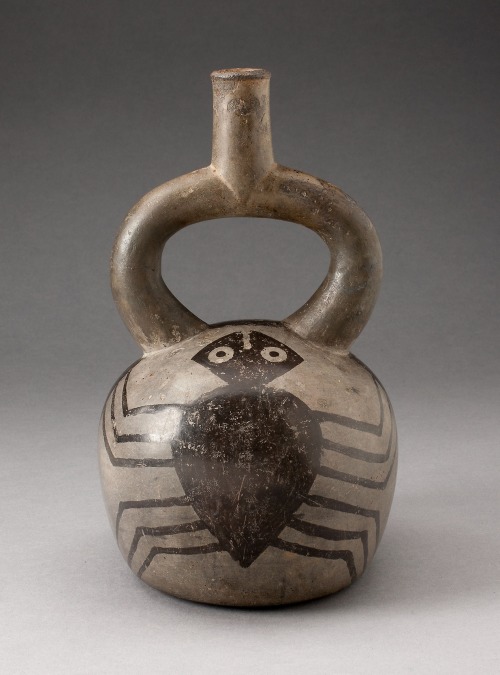 Stirrup Spout Vessel with Spider Motifs, Moche, -100, Art Institute of Chicago: Arts of the Americas