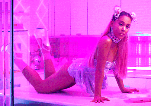 dailyarianagifs: i bought a crib just for the closet