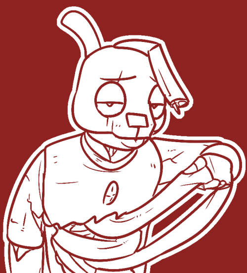 A night of drawing corpse-bunny