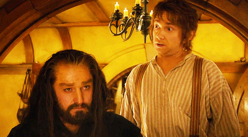 bofurlove:Bilbo’s look says, “See! This guy gets it!”