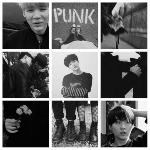 Soft yoongi with his punk boyfriend moodboard (for anon) Hope you like it my bb :) - Mali <3
