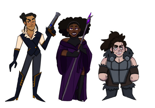 seahagart:Character line up for a comic idea, still trying to name em, just sum ladies here to kick 