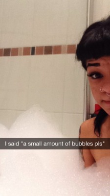 mia-redworth:  The bathroom was actually full with bubbles, adding running a bath to the list of things my boyfriend is shit at