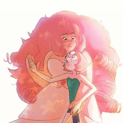 blueravenarts:  Wow pearl r u CRYING.… … … … . .  #pearl #rose #rosequartz #su #stevenuniverse #rosepearl #pearlrose #drawing #art #doodle #sketch 
