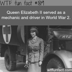 wtf-fun-factss:  Queen Elizabeth ll in world