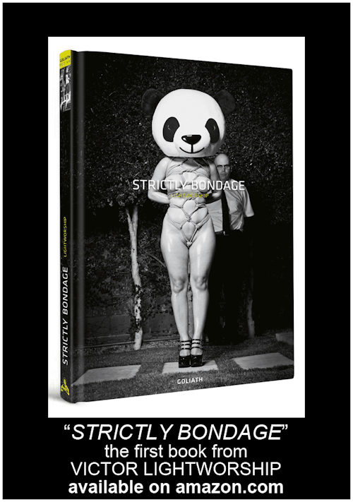 lightworship:  This promo for my book “Strictly Bondage” includes images of Panda Bare, Krysta Kaos, Evelyn Lin and Larkin Love. You can order my book Directly from me and receive a Limited Edition 5x7 print of Akira Lane! Message me today,