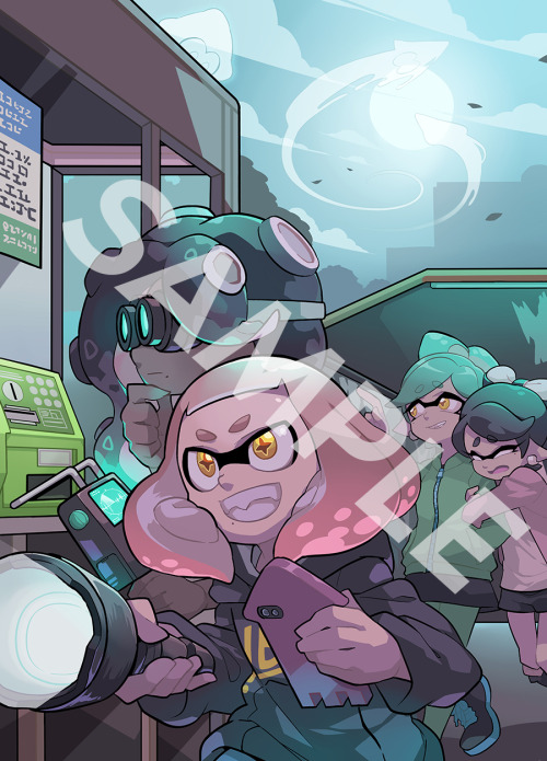 gomigomipomi: I have been sharing sample pages for my upcoming Splatoon fan art book