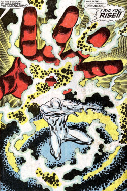 vintagecornics:    Silver Surfer #1 - Origin of the Silver Surfer! (1968)written by Stan Lee / pencil by John Buscema / ink by Joe Sinnott  